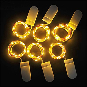 ไฟ LED ประดับตกแต่ง ใช้แบตเตอรี่ สายไฟสีเงิน กันน้ำ สำหรับงาน DIY งานแต่งงาน ห้องนอน ระเบียง คริสต์มาส - Product Image 3