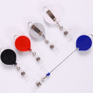 Porte-badge rétractable à bouche de poisson en métal mat Boucle et accessoire faciles à tirer - Product Image 1