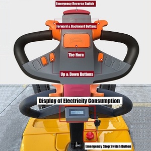 Apilador de paletas eléctrico de <span class=keywords><strong>1</strong></span> tonelada, <span class=keywords><strong>1</strong></span>,5 toneladas y 2 toneladas, bomba hidráulica de batería de CC, apilador eléctrico completo para puertos de almacenes - Product Image 2