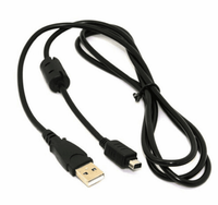 Cable de datos y carga de cable de cámara USB de alta calidad 1,5 M 12Pin para Olympus/USB6 12P