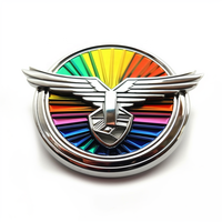 Emblème de voiture personnalisé de haute qualité avec logo, autocollant 3M, emblème de voiture croisé, emblème de logo de voiture étrangère