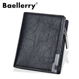 กระเป๋าสตางค์ผู้ชายแบบสั้น Baellerry สีดำกาแฟ กระเป๋าใส่เหรียญแบบมีซิปอเนกประสงค์สำหรับใช้ในชีวิตประจำวัน - Product Image 1