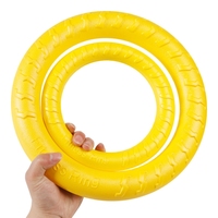 Jouet interactif d'extérieur moderne et écologique pour animaux de compagnie balle à mâcher légère en EVA entraînement durable jouant corde en caoutchouc mouvement de balle chien