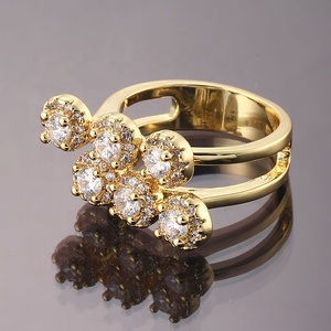 Amostra Grátis de Joias Arábia Saudita Anel de Casamento de Ouro <span class=keywords><strong>18K</strong></span> de 2 Gramas para Mulheres - Product Image 2