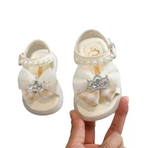 0-3 yaşında yaz prenses elbise ayakkabı yürümeye başlayan sandalet çocuk bebek ayakkabı bebek kız prenses ayakkabı