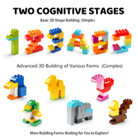 FEELO 500g Blocs de construction classiques en vrac Freedom, jouet en plastique ABS pour garçon et fille de 3 ans et plus, briques de construction éducatives colorées