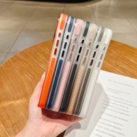 Casing Ponsel Magnetik Bergelombang untuk iPhone 17 Pro, Aksesoris Logam Gradasi Tekstur Bergelombang untuk iPhone 18 Pro, Casing Anti Jatuh
