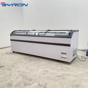Congelador Horizontal Comercial con Tapa de Vidrio Transparente para Exhibición en Tiendas de Hielo y Supermercados - Product Image 3