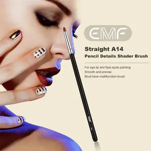EMF Haute Qualité 8pcs Full Style Maquillage Pinceaux Pour Les Yeux Logo Personnalisé Marque Privée Eyeliner Et Crayon À Sourcils Beautytools - Product Image 6