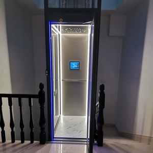 Großraum-Personenaufzug für Wohngebäude und Hotels mit Panoramaglas, Sicherheitslift, getriebelose Traktionsmaschine, mehrere Etagen - Product Image 1