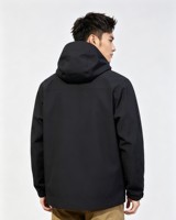 Veste de pluie légère et pliable à coque rigide, imperméable 10 000 mm, coupe-vent, respirante, à capuche, pour hommes et femmes, camping