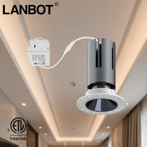 Plafonnier LED encastré invisible au design élégant, 3 pouces, 15W, 5CCT, IC, éclairage architectural modulaire réglable, rond, carré, ETL - Product Image 2
