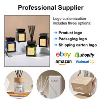 Décoration d'intérieur : Ensemble diffuseur à bâtonnets surdimensionné 1000 ml avec grande bouteille en verre et huile parfumée fraîche