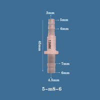 Raccord de tuyau en polyéthylène Chang En 6 mm, surface lisse, norme internationale, raccords pour tuyaux d'eau/carburant/air
