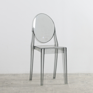 卸売ビクトリア朝の宴会クリスタルプラスチックレンタルクリアアクリルイベント透明グレーゴーストチェア - Product Image 1