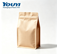 Sacs à café en papier kraft à surface mate avec logo personnalisé, impression en héliogravure de qualité alimentaire, emballages alimentaires écologiques