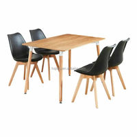 Ensemble de table à manger ronde moderne en marbre de luxe avec 4 ou 6 chaises pour la maison et l'hôtellerie