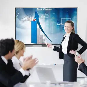 Top Bán 4K Multi Touch 86Inch Lớp Học Thiết Bị Giáo Dục Bảng Thông Minh Giá Tương Tác Màn Hình Cảm Ứng Màn Hình Với Mini PC