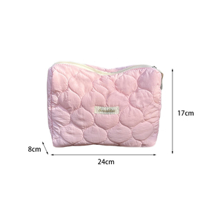 <span class=keywords><strong>Sac</strong></span> de maquillage multifonctionnel en tissu à fermeture éclair de grande capacité, sensation de barbe à papa, organisation en plein air, pochette cosmétique personnalisée - Product Image 2