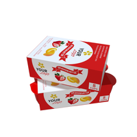 Boîtes en papier personnalisées pour yaourt, design économique, haute qualité, qualité alimentaire, réfrigérables, type enveloppe