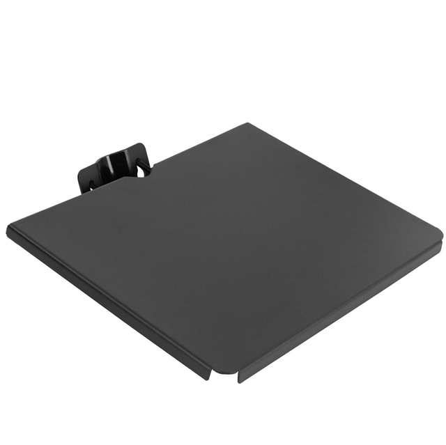 Universal Shelf Pole Mount Fit for Microphone Stand TV Cart Speaker Stand and More/Clamp-on Utility Storage Platform