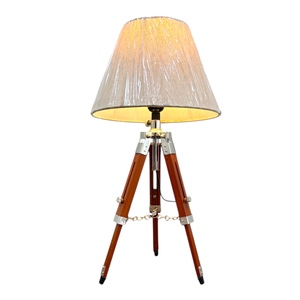 Lámpara de Mesa Ajustable con Pantalla Blanca, Madera Pulida y Aluminio, Luz de Escritorio Moderna, Iluminación Decorativa para Dormitorio o Estudio - Product Image 1