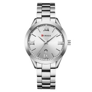 Montre à quartz décontractée pour femme avec bracelet en acier, logo personnalisé, Curren 9007, montre minimaliste, montre pour femme - Product Image 2