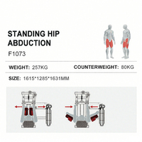 WENDY Équipement de musculation commercial personnalisé : Machine d'abduction des hanches pour l'entraînement de la force