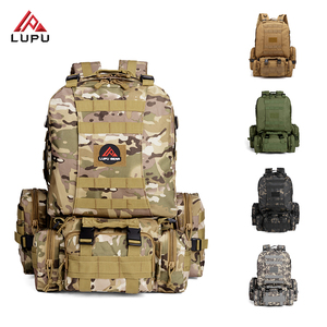 55L Waterproof Tactical <b>Backpack</b> High Density 900D Oxford Polyester Lining Zipper Closure Internal <b>Frame</b> for Outdoor Hiking - Product Image 1