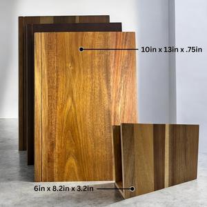 Nouvel ensemble de planches à découper 3 pièces très vendu, qui ressemble à un livre avec un support, décoration de cuisine et rangement - Product Image 2