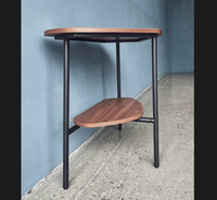 Table multifonctionnelle pour ordinateur portable, table élégante pour café, table d'attente, tables d'angle, console de présentation, support pour livres, pieds en acier