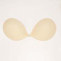 Soutien-gorge adhésif invisible sans bretelles en Spandex/Nylon, effet liftant, sans couture, avec coussinets en éponge et cache-tétons