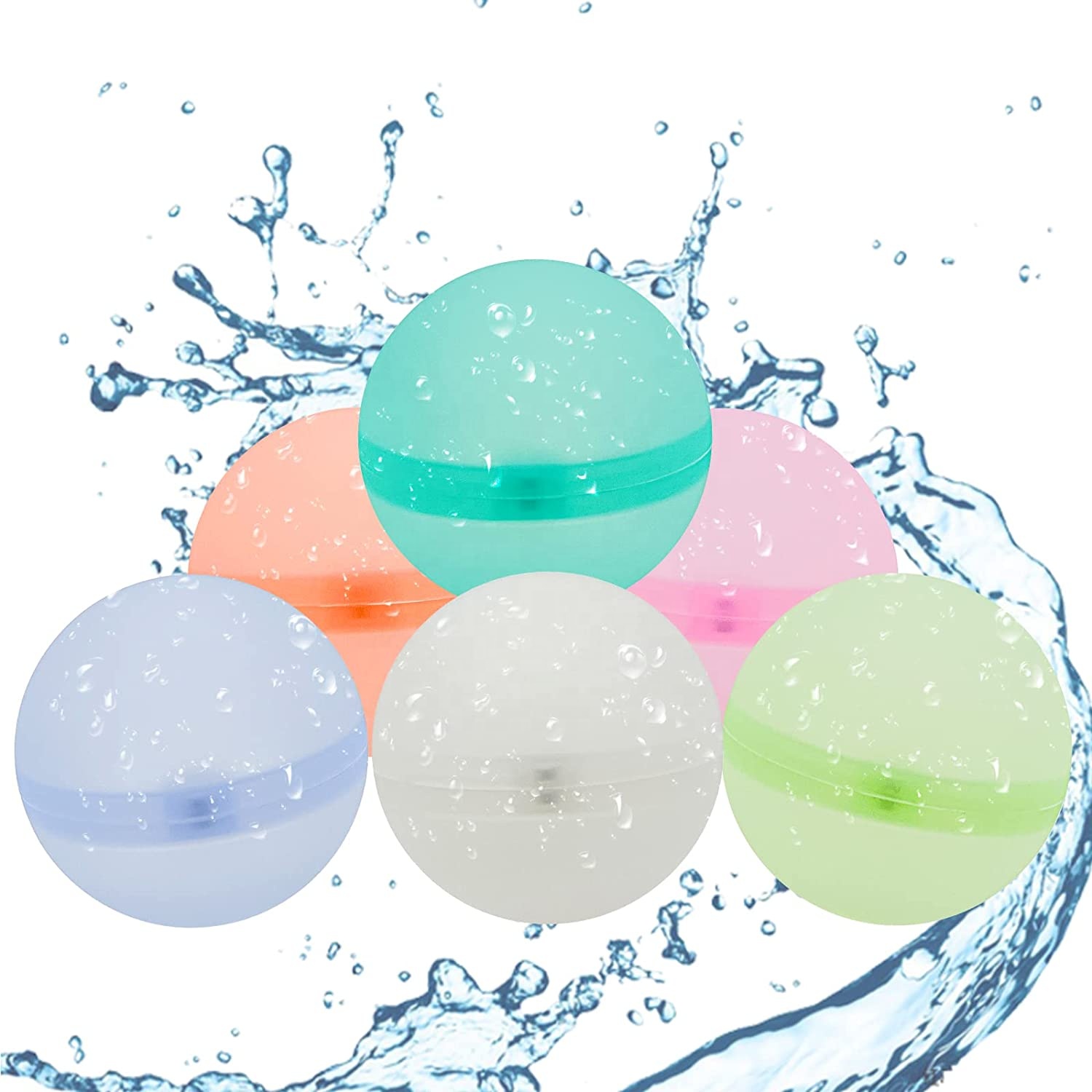 Магнитные воздушные шары для летней вечеринки, быстрое наполнение, самозапечатывание, многоразовые водяные шары для детей