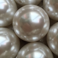 Perles de broderie pour vêtements, perles de 2,5 à 40 mm, blanc ivoire, perles coréennes à haute brillance, vente en gros en vrac pour broderie, garniture perlée à la main