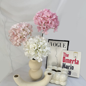 Fleurs artificielles Longyu Craft, hydrangea dense à tige unique en soie, décoration ronde pour arche de mariage - Product Image 3