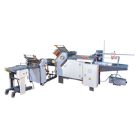 Machine à plier le papier automatique haute vitesse A3/A4/A5, anti-blocage, 180 m/min, engrenage industriel, 12+ types de pliage, Schneider Omron