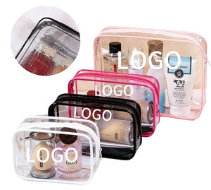 Factory Direct <b>Transparent</b> Multi-color Wash Waterproof Portable Travel Storage <b>Makeup</b> <b>Bag</b> - Product Image 1