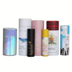 Custom <b>Mini</b> Eco Friendly Cardboard Lipstick Packaging Recycled Kraft Push up Paper Tube for <b>Lip</b> Balm - Product Image 1