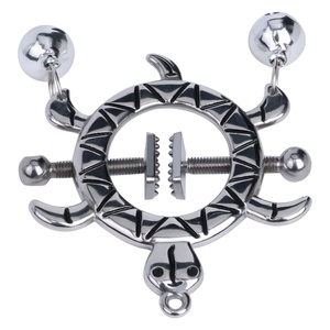 QKKQ Spider-shaped Nipple <b>Clamps</b> with Leather Choker BDSM High Quality Nipple <b>Clamps</b> Breast <b>Clips</b> Sex Toys for Women Men - Product Image 3