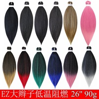 Cheveux en fibre de sécurité à basse température, ignifuges, en PVC, pour tresses volumineuses et faciles à réaliser (vente en gros)