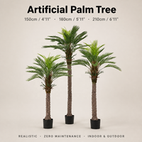 3 tailles de palmiers artificiels en PE, palmiers Areca artificiels pour la décoration de la maison, du bureau, de l'hôtel, vente en gros, approvisionnement en vrac, directement de l'usine