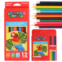 Coffret de crayons de couleur HB Mini, couleur unie, portables, en bois, estampés à chaud, lisses, pour enfants, voyage, dessin, école, art