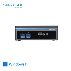 كمبيوتر مكتبي للألعاب الأكثر مبيعًا من ShareVDI، نظام تشغيل ويندوز 11، يدعم 2 منفذ شبكة، 8 منافذ USB، 2 قرص صلب، منفذ VGA واحد، جهاز كمبيوتر صغير مع حامل VESA - Product Image 2