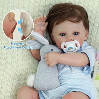 Poupée Reborn réaliste de 19 pouces en vinyle souple, jouet pour enfants, cadeau, vente en gros, personnalisable