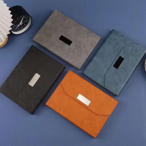 Carnet d'agenda en cuir PU multicolore avec logo personnalisé et ruban marque-page – Bloc-notes de réunion pour le bureau - Product Image 1