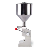 Machine de remplissage manuelle A03 pour flacons en plastique de 50 ml, petite machine de remplissage manuelle pour crème cosmétique, huile d'olive, miel liquide, pots