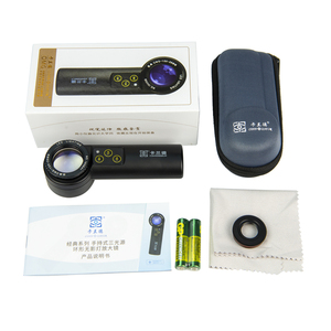 Loupe portable 10x 20x avec double source de lumière pour bijoux anciens, loupe led 10x avec structure en aluminium - Product Image 2