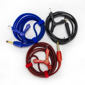 สายไฟ RCA คุณภาพสูงสำหรับเครื่องสัก สายซิลิโคนแบบหนีบคู่ สำหรับเครื่องสัก ใช้สำหรับมืออาชีพ อุปกรณ์สำหรับสัก - Product Image 1