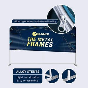 Premium Fabric Aluminium Pole Frame Easy Assembly Fast Advertising Exhibition Stand Display Trade Show <b>Banner</b> - Product Image 2