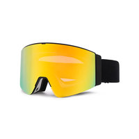 Masque de ski magnétique HUBO Sports OEM en gros, lunettes polarisées/UV400 anti-buée HB-20A, lunettes de snowboard personnalisées pour adultes